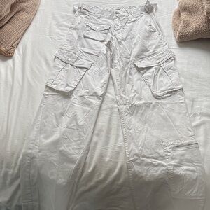 Garage White Cargo Pants